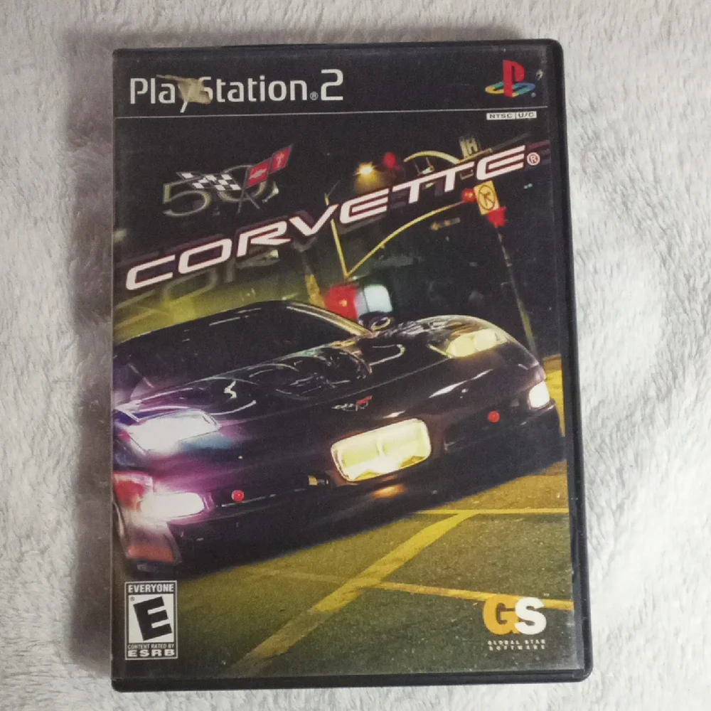 Sony PlayStation 2 Corvette Game - Black Case